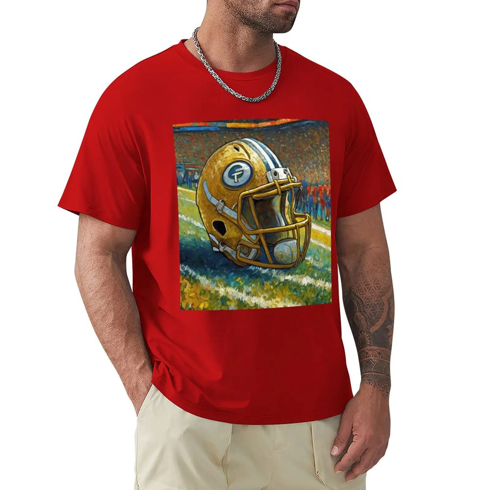 

American Football Helmet T-Shirt aesthetic clothes new edition T-shirt men