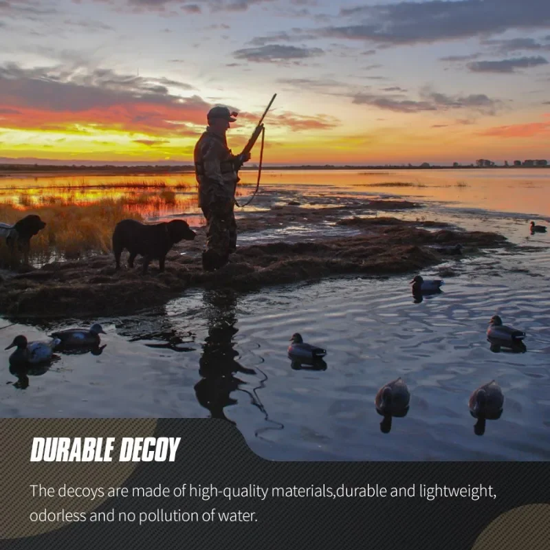 Leurres canards flottants 3D avec quille 1/6 pièces pour chasse pêche accessoires extérieurs