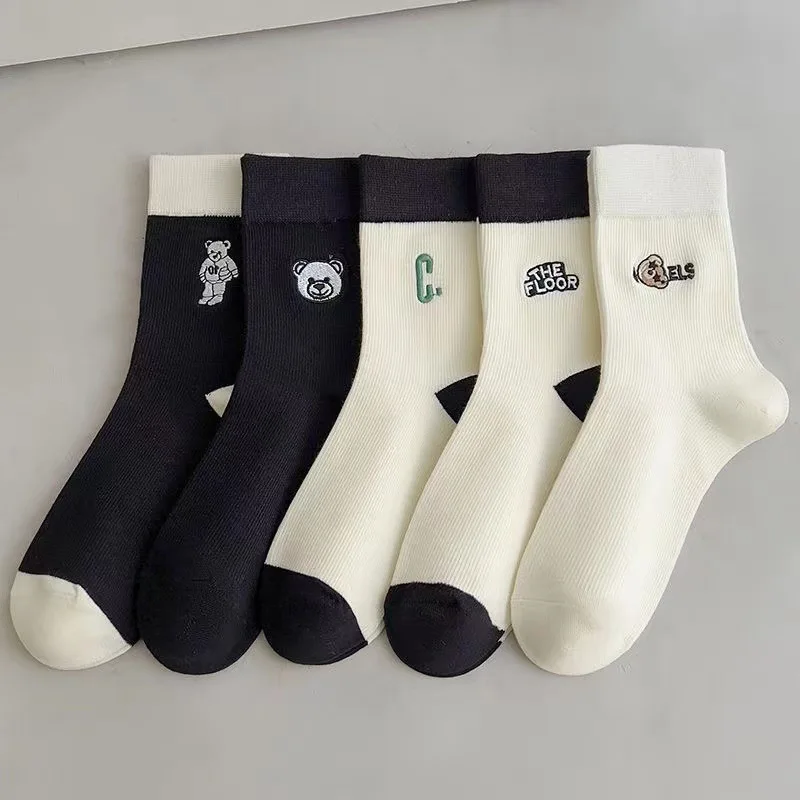 Socks Lab Damen Socken 5er Pack - Baumwollsocken Mit Süßen Motiven