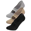 4 Pairs Women's Yoga Socks Non-Slip Backless Ballet Dance Floor Bandage Pilates Gym Workout Slipper Socks for Sport 2