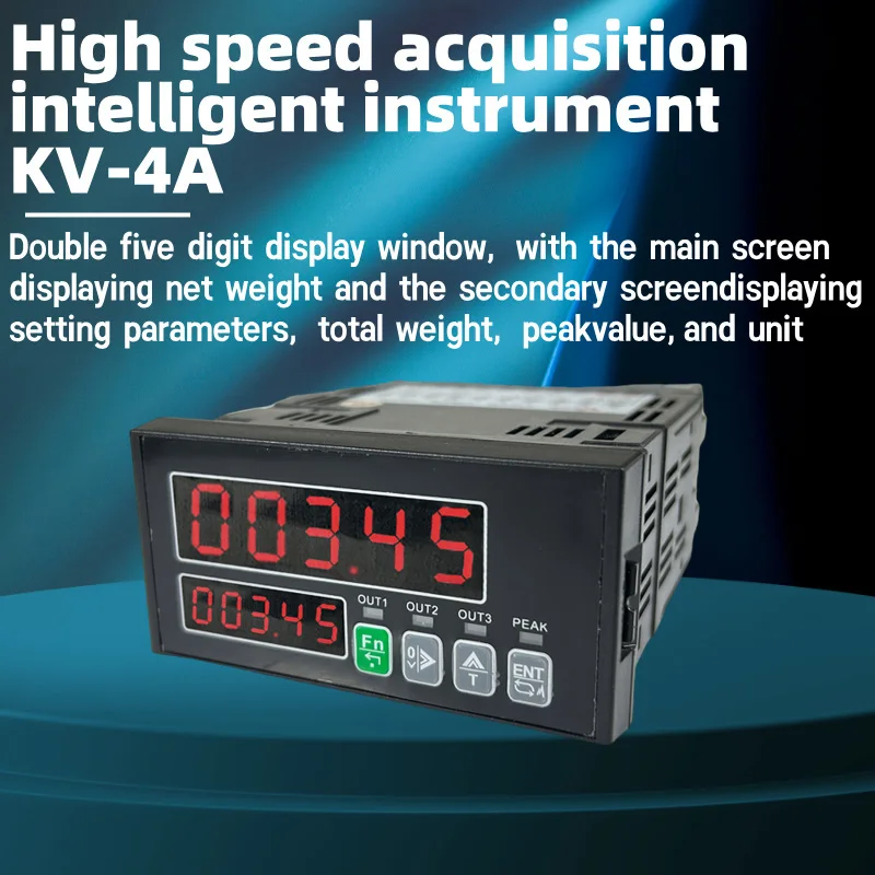 KV-4A Load Cell Indicator RS485/Modbus RTU 220V Industrial Weighing Sensor with 4-20mA Output & High Precision