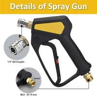 Pressure Washer Water Swivel Gun for Car Cleaning Hose Connector For Karcher Nilfisk Parkside Bosch Quick Connector 2