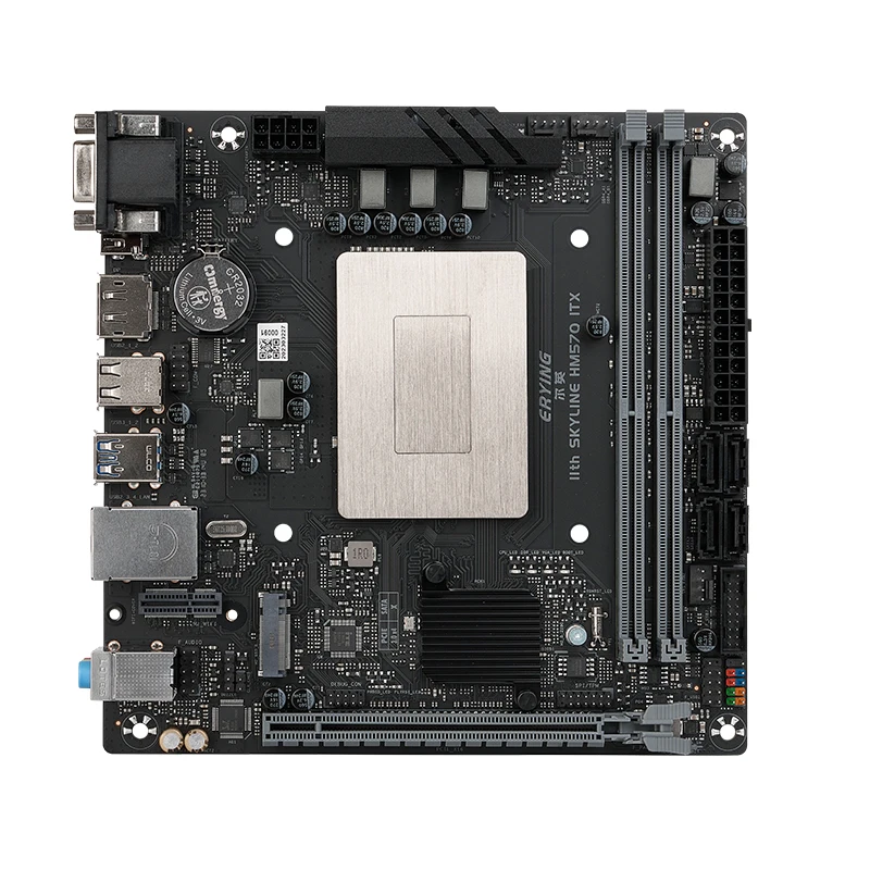 ERYING M-ITX DIY Desktop Motherboard with Onboard CPU Core Interpose Kit i7 11800H 8C16T Gaming PC Computer Assembly Set