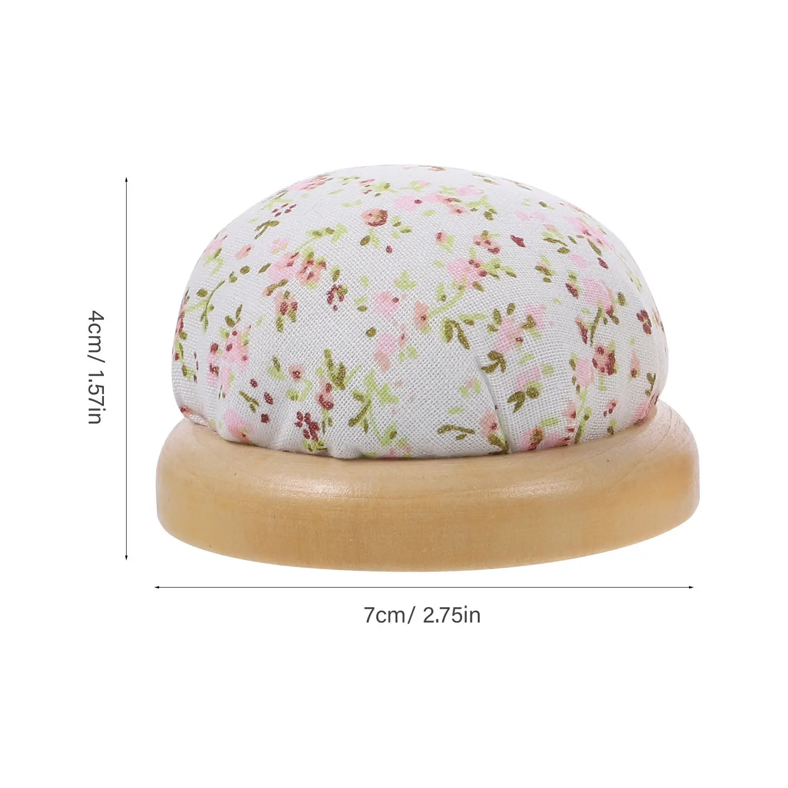 2 Pcs 핀 쿠션 벚꽃 프린트 바늘 홀더 바느질 바늘 쿠션 공예 가니저 보관함 일본식