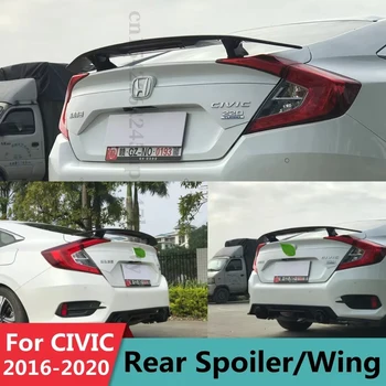 Per Honda Civic Spoiler 2016 2017 2018 2019 2020 GT Stile Decorazione Auto Tetto Posteriore Ala di Coda Spoiler In Plastica ABS 4 Porte Verniciate