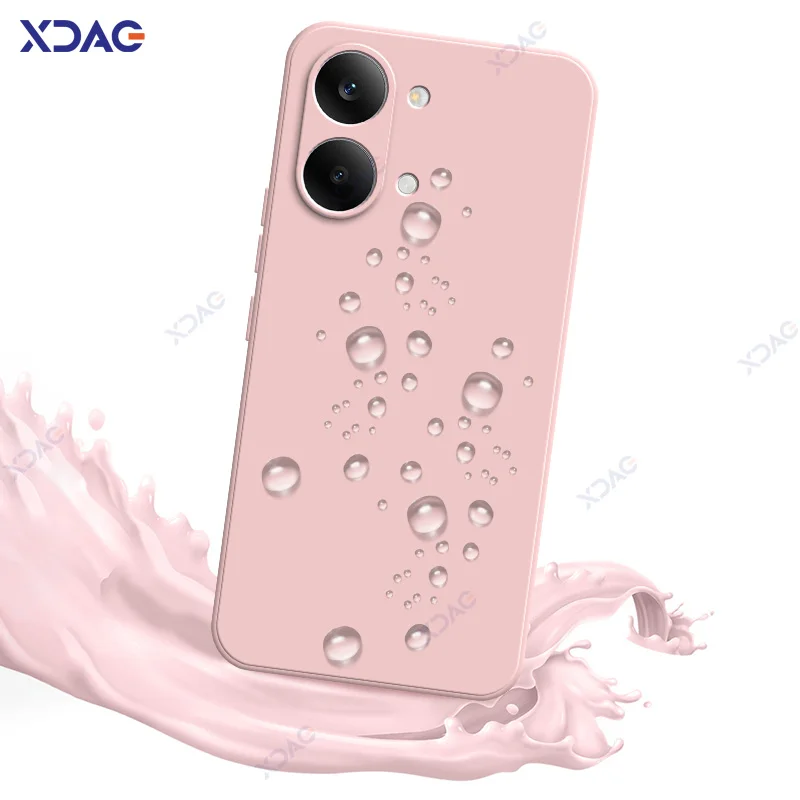 Luxury Soft Square Liquid Silicone Armor Phone Case Cover