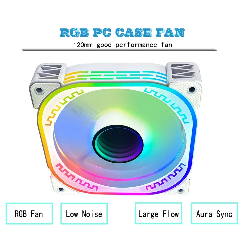 Fan argb 120mm Ar12pro Cooling Cooler 4pin Computer Case Can 5v3pin Unlimited Space 12cm Ventilador IWONGOU Pc Kit Fans Heatsink