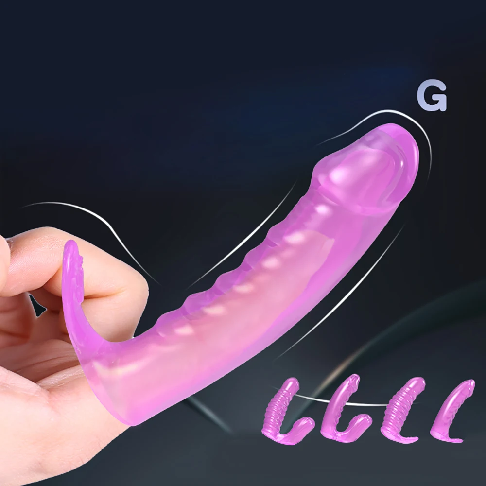 Finger Sleeves G Spot Vagina Stimulator Clit Massager Female Masturbator Condom Sex Toys for Women Lesbian Couples