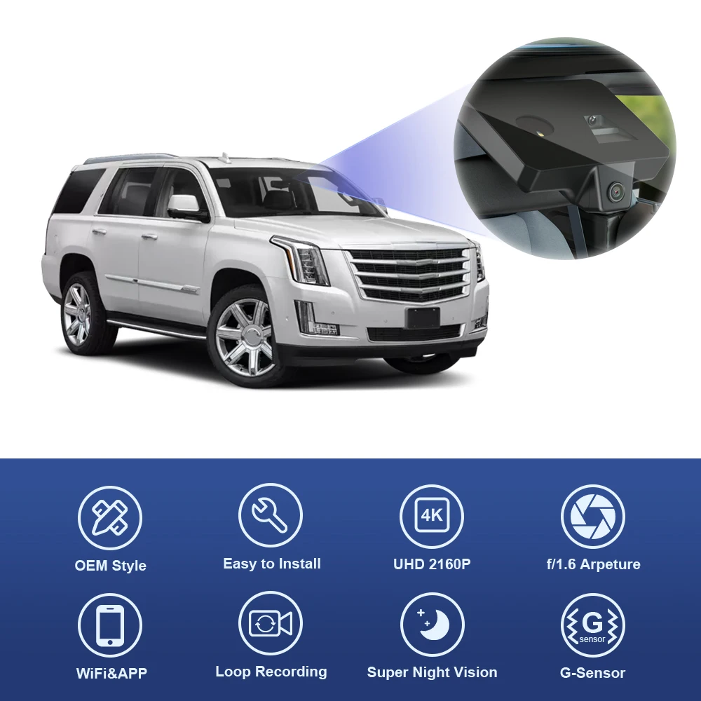 Car Camera for Cadillac Escalade 4th Gen 2015 2025, FITCAMX