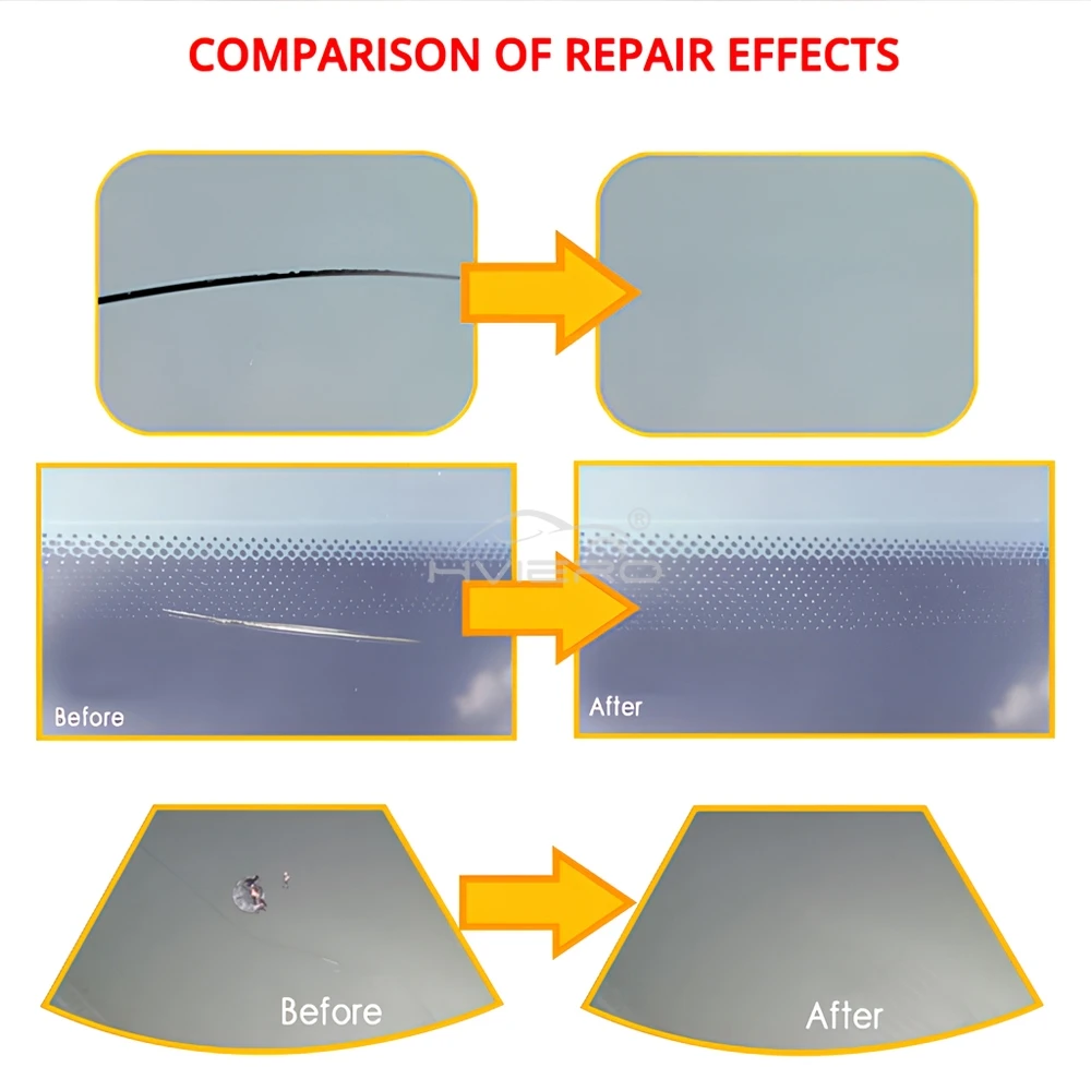 1/4/10X Car Windshield Cracked Repair Tool DIY Window Phone Screen Kit Restoration Curing Glue Auto Glass Scratch Crack Restore 4