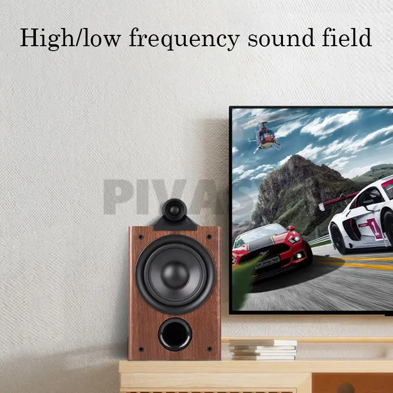HiFi 5.25 Inch Bookshelf Speaker Fever Monitoring Home Theater System Loudspeaker Two Way Passive Speakers For Home Soundbar