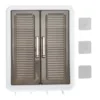 Cosmetics Wall Storage Cabinet PP Stable Large Capacity Bathroom Cabinet Wall Mounted Multifunctional Space Saving for Bedroom 6