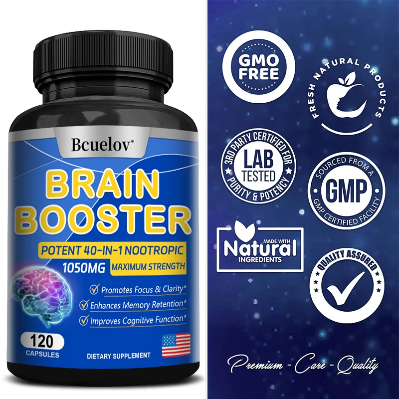 

Powerful Intelligence Booster - Enhance Brain Memory, Help Improve Memory, Learning Ability, Thinking Ability and Concentration