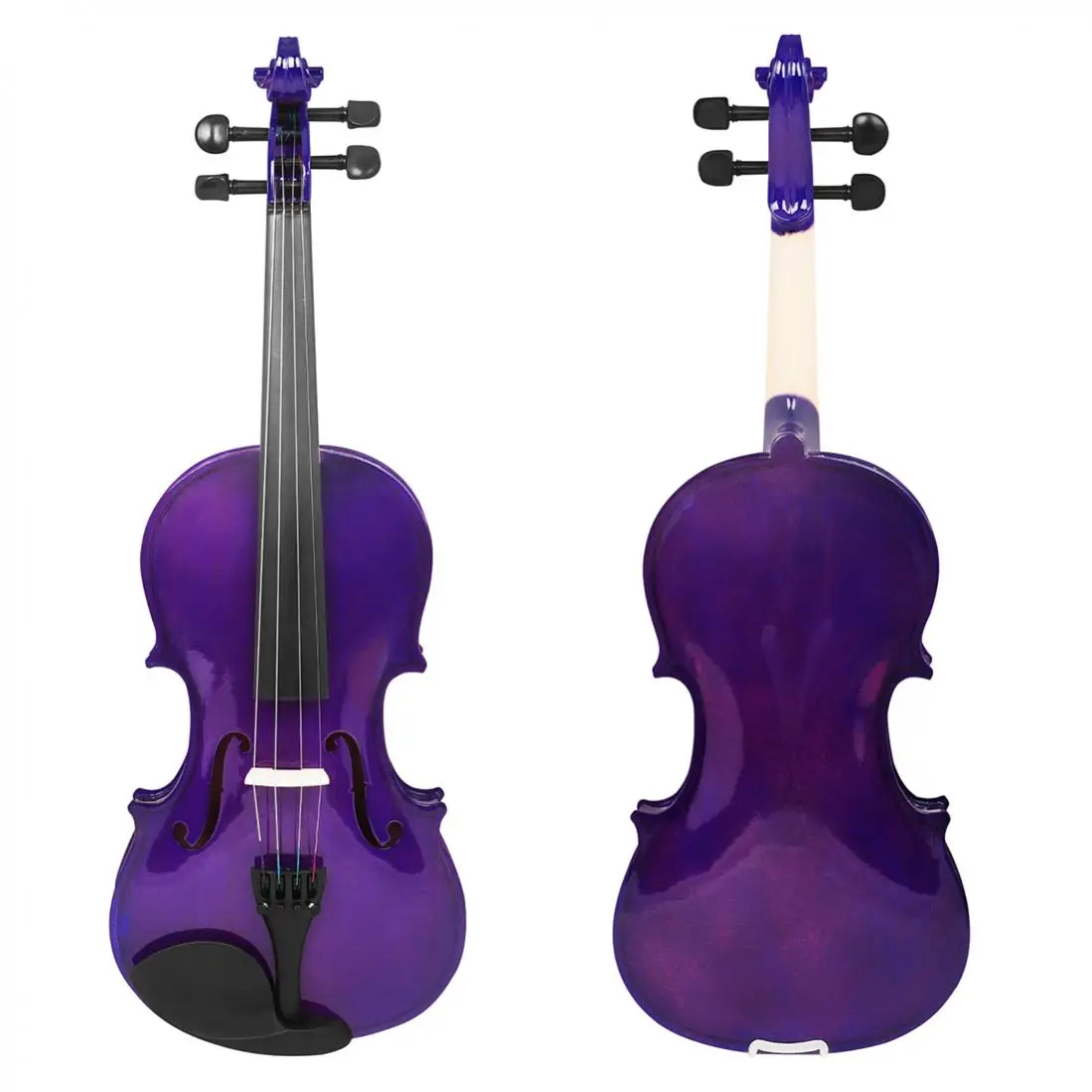 4/4 Full Size Solid Wood Acoustic Violin Violin Beginner with Case and Bow