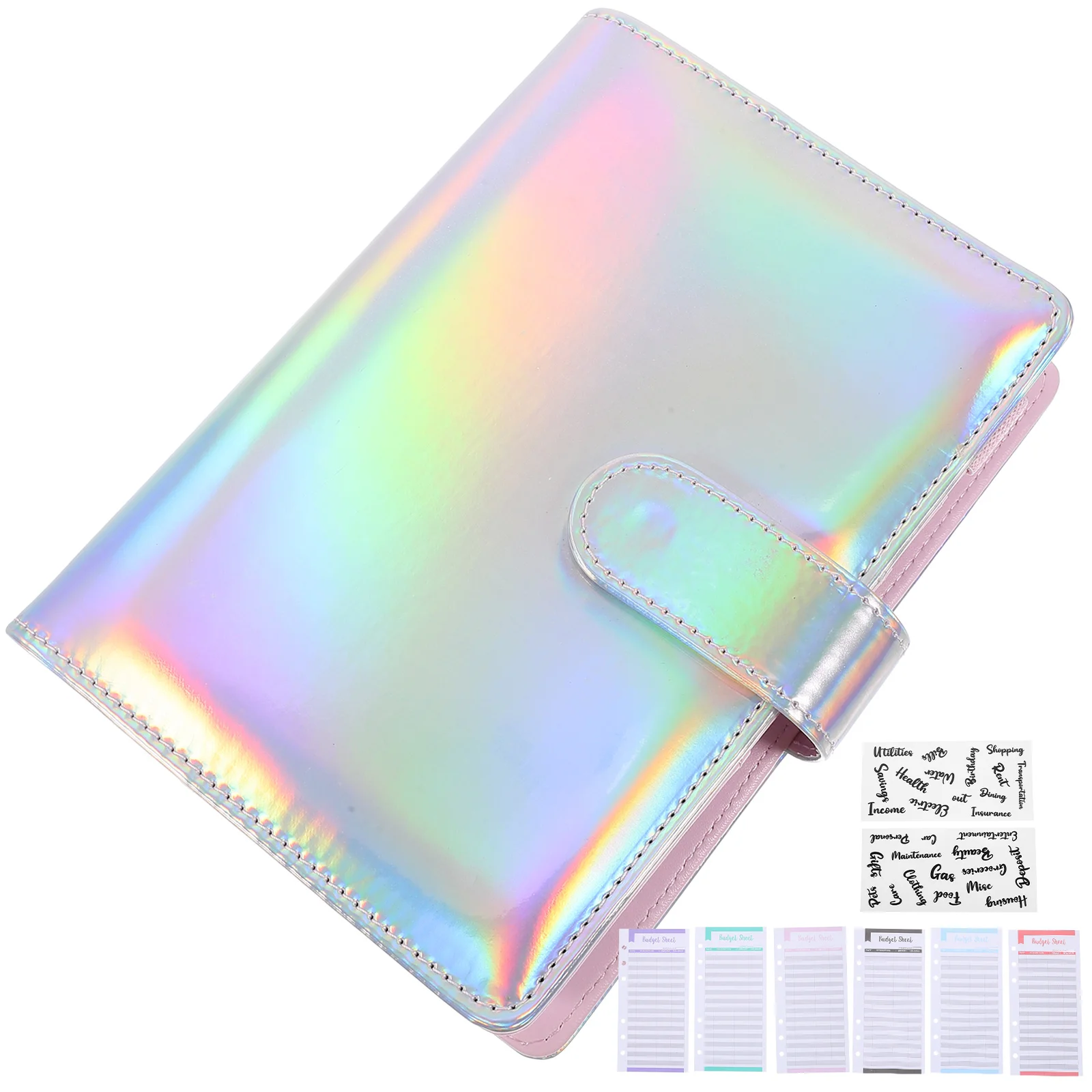 

Savings Book Money Organizer for Cash Stickers Account Budget Envelopes Binder Clips