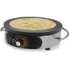 Crepe maker, cast iron cooking surface, stainless steel base, includes batter spreader, breakfast maker, bread maker 4