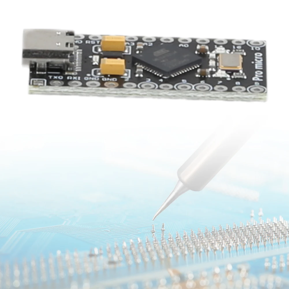 ATmega32U4 USB Type-C 프로 마이크로 컨트롤러 개발 보드(레오나르도 USB 보드용 2열 핀 헤더 16MHz 포함)