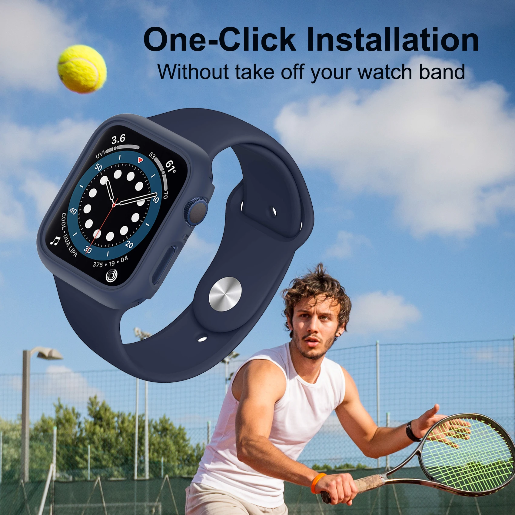 Cover for Apple Watch Case 45mm 41mm 44mm 40mm 42mm 38mm Accessories PC Protector bumper iWatch for Iwatch Series 7 SE 6 5 4 3 2