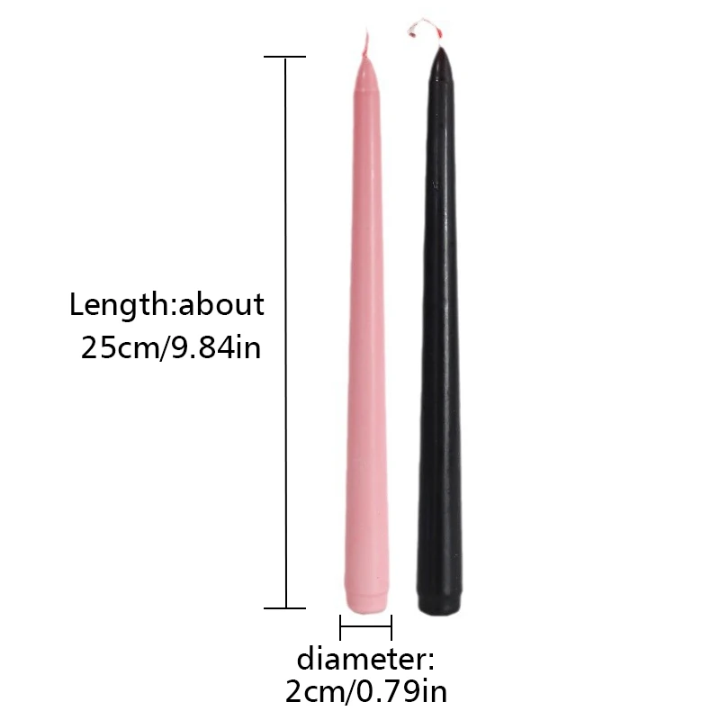 شمعة نزيف طويلة رهيبة غير معطرة شمعدانات مدببة سود...