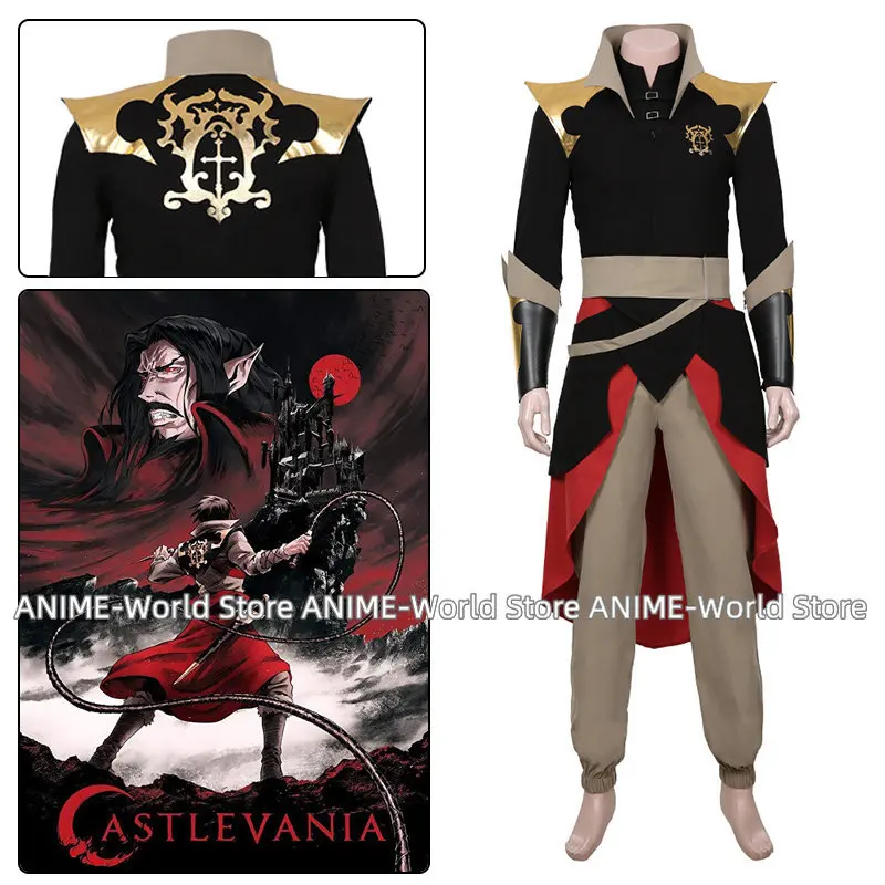 

Game Castlevania Vampire Killer Belmont Cosplay Costumes Uniform Outfits Halloween Carnival Suit For Man