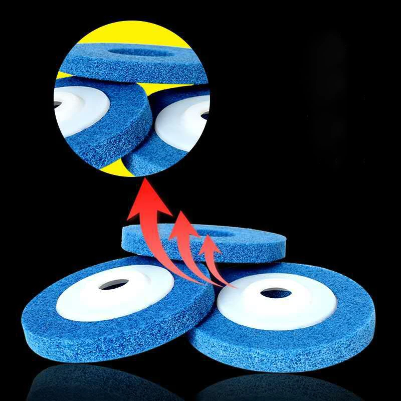 2pcs 100mm Nylon Fiber Wheel Grinding Pad Angle Grinder NonWoven