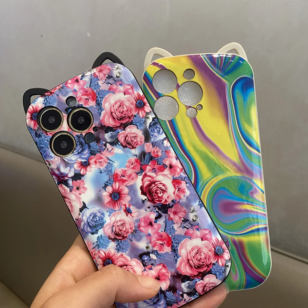 ColorfulFlowersMobilePhoneCasesforiPhone14ProMax131211Cute