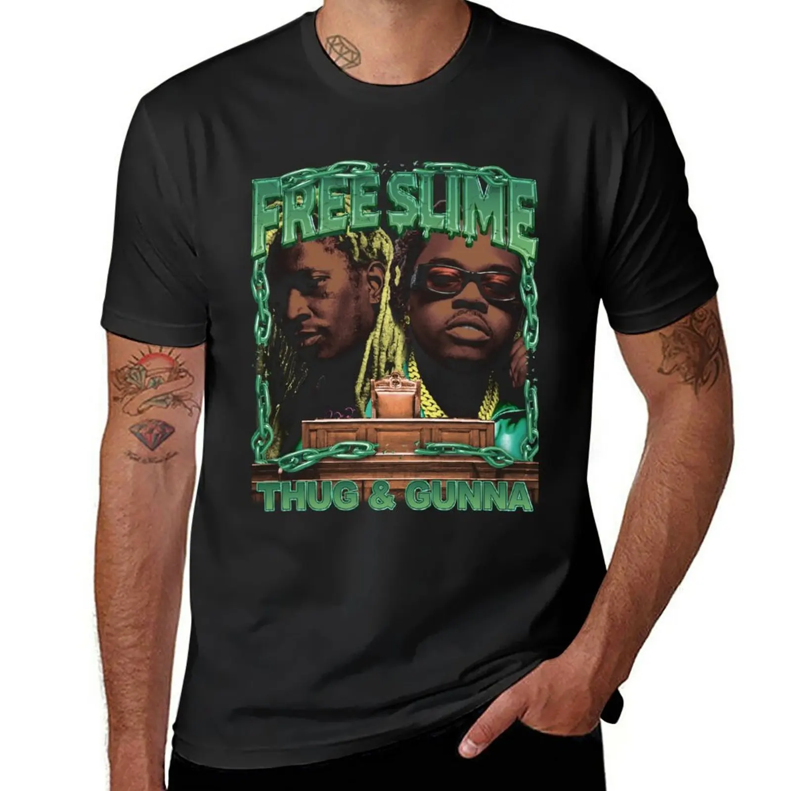 

New FREE THE SLIME T-Shirt funny t shirts funny t shirt fitted t shirts for men