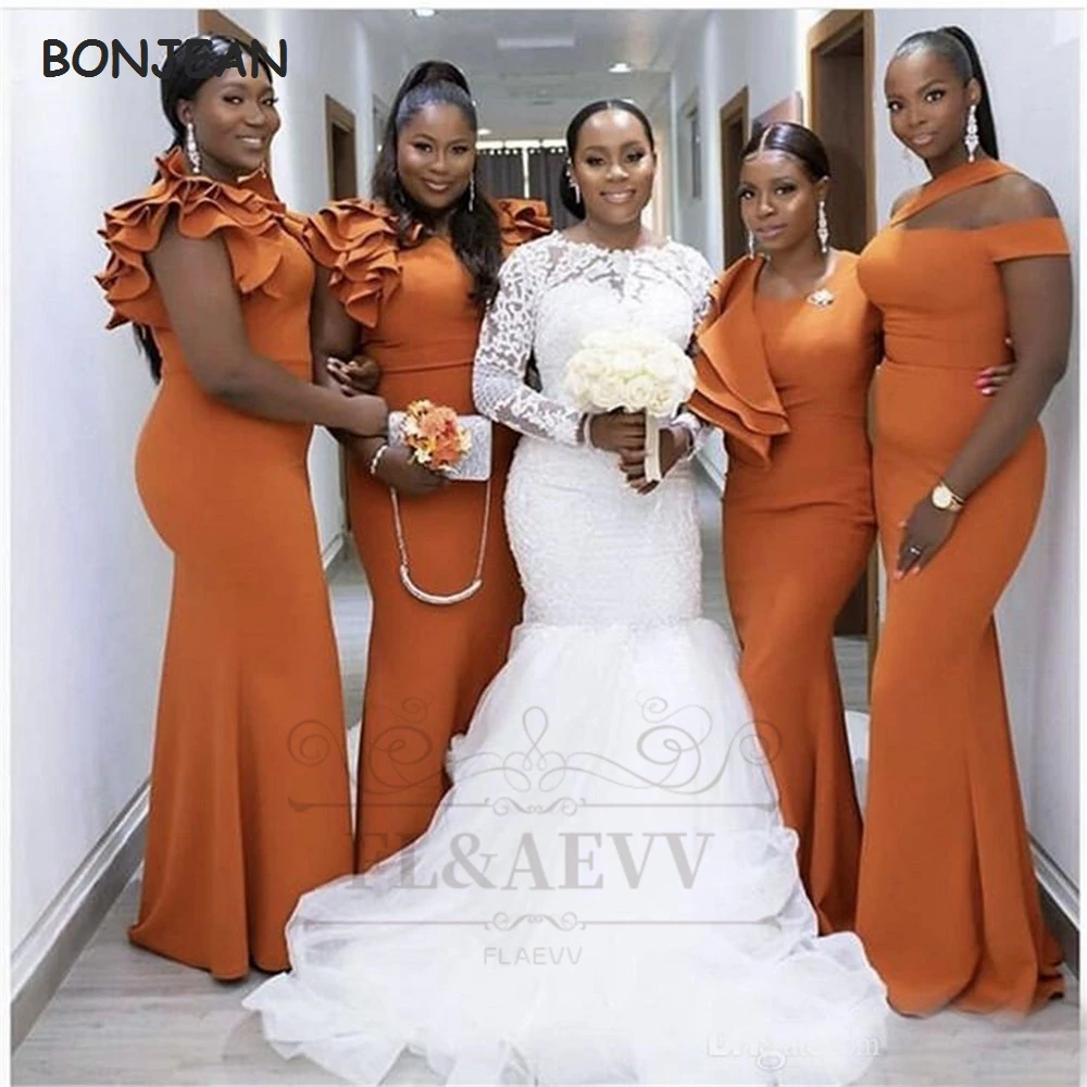 african-bridesmaid-dresses-plus-size-orange