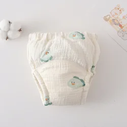 Cotton Baby Waterproof Reusable Training Shorts and Nappies - 90(7.5-11.5kg) (Cute Dinosaur)