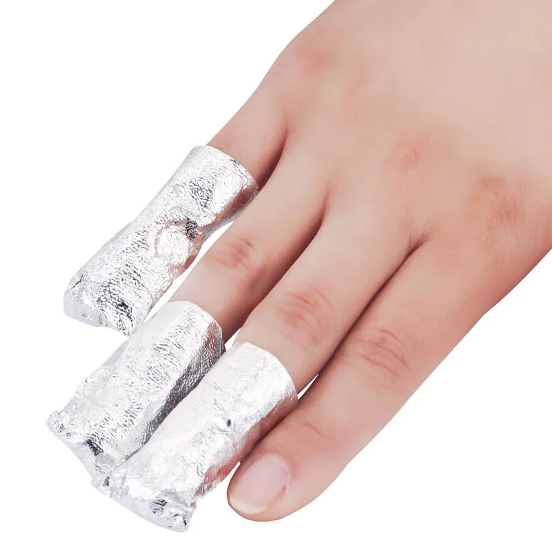 Nail Polish Remover Nail Gel Remover Nail Polish Remover Wipes Nail Polish Remover Wraps 1000Pcs/Lot Aluminium Foil Nail Art Soak Off Acrylic Gel Polish Nail Removal Wraps Remover Makeup Tool Carel