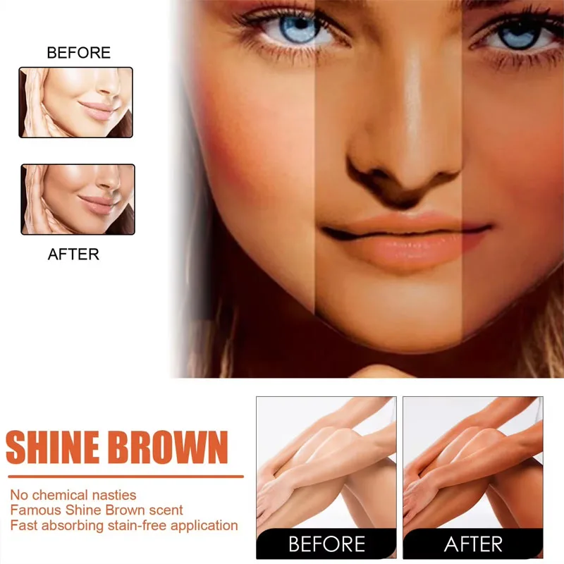 50g Body Tanning Cream Bronze Skin Tanning Lotion Effective Sun Aid Take In Sunlight Moisturizing Cream Body Care Products 5