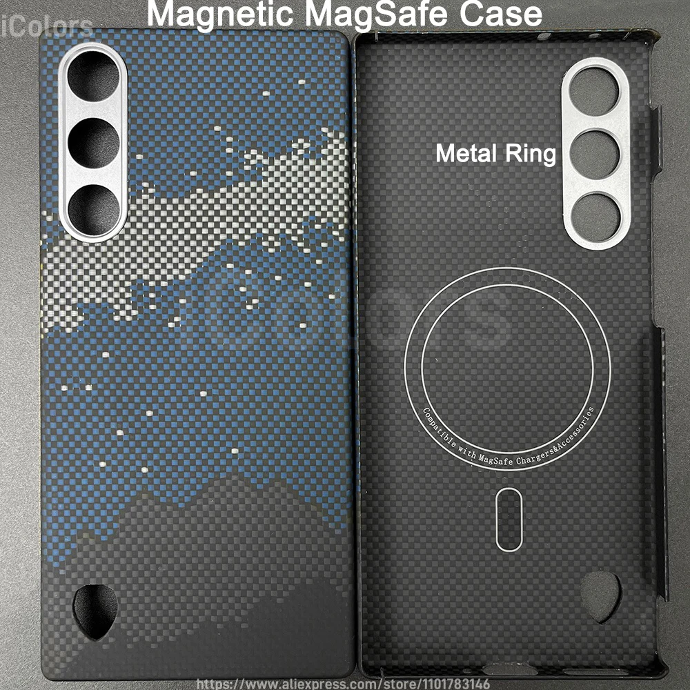 Ultra-Thin Magnetic Carbon Fiber Case - Lightweight, Slim, Anti-Scratch Design