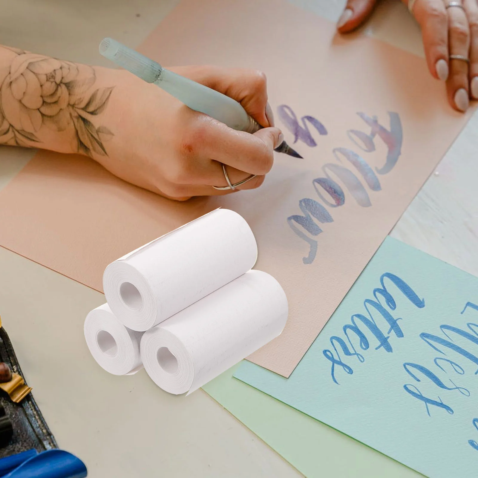 

10 рулонов, стандартная бумага, многофункциональные этикетки, термопринтер, коррекция этикеток, самоклеящиеся наклейки