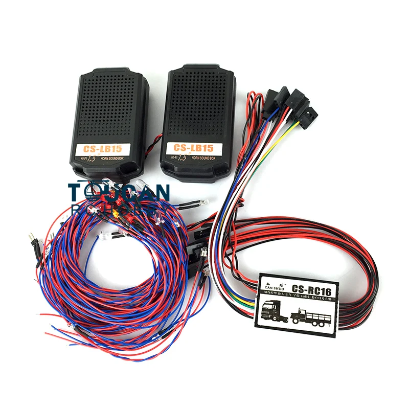 

RC16 LED Lights Sound Set Car Truck Loader Mainboard XT60 Plug for 1/14 Tamiyaa RC Tractor Trucks Spare Parts TH00949