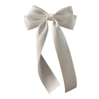 Barrette à cheveux en tissu style coréen pour femmes et filles, nœud en ruban, pince à ressort, accessoires capillaires féminins 6