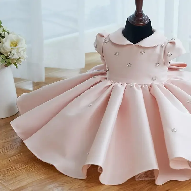 vestido-de-baile-grande-para-bebes-vestidos-rosa-para-primeiro-aniversario-criancas-combinando-bebe-crianca-vestidos-de-batismo-princesa