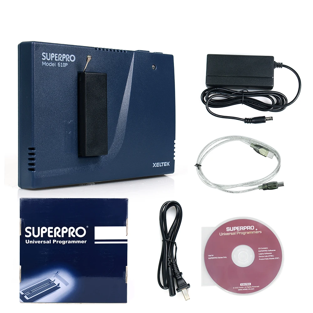 

Free Shipping Original Xeltek USB Superpro 610P Universal Programmer High Quality Xeltek USB Universal Programmer