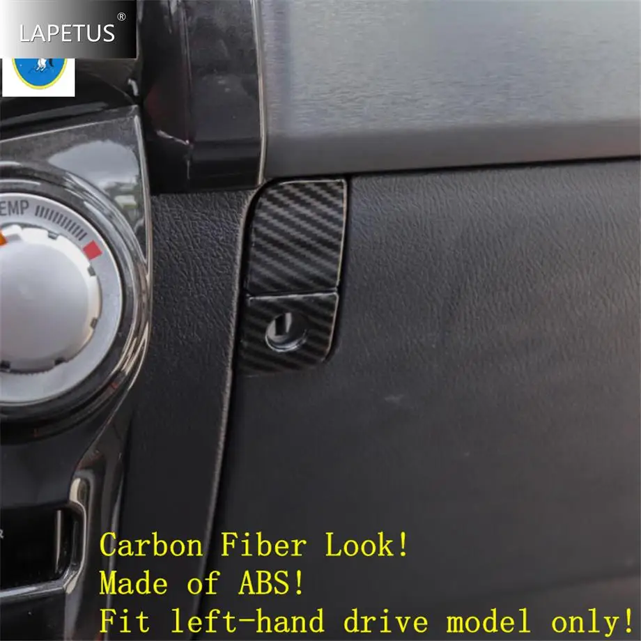 

Yimaautotrims Auto Accessory The Copilot Glove Storage Box Button Switch Panel Cover Trim Fit For Toyota 4Runner 2010 - 2019 ABS