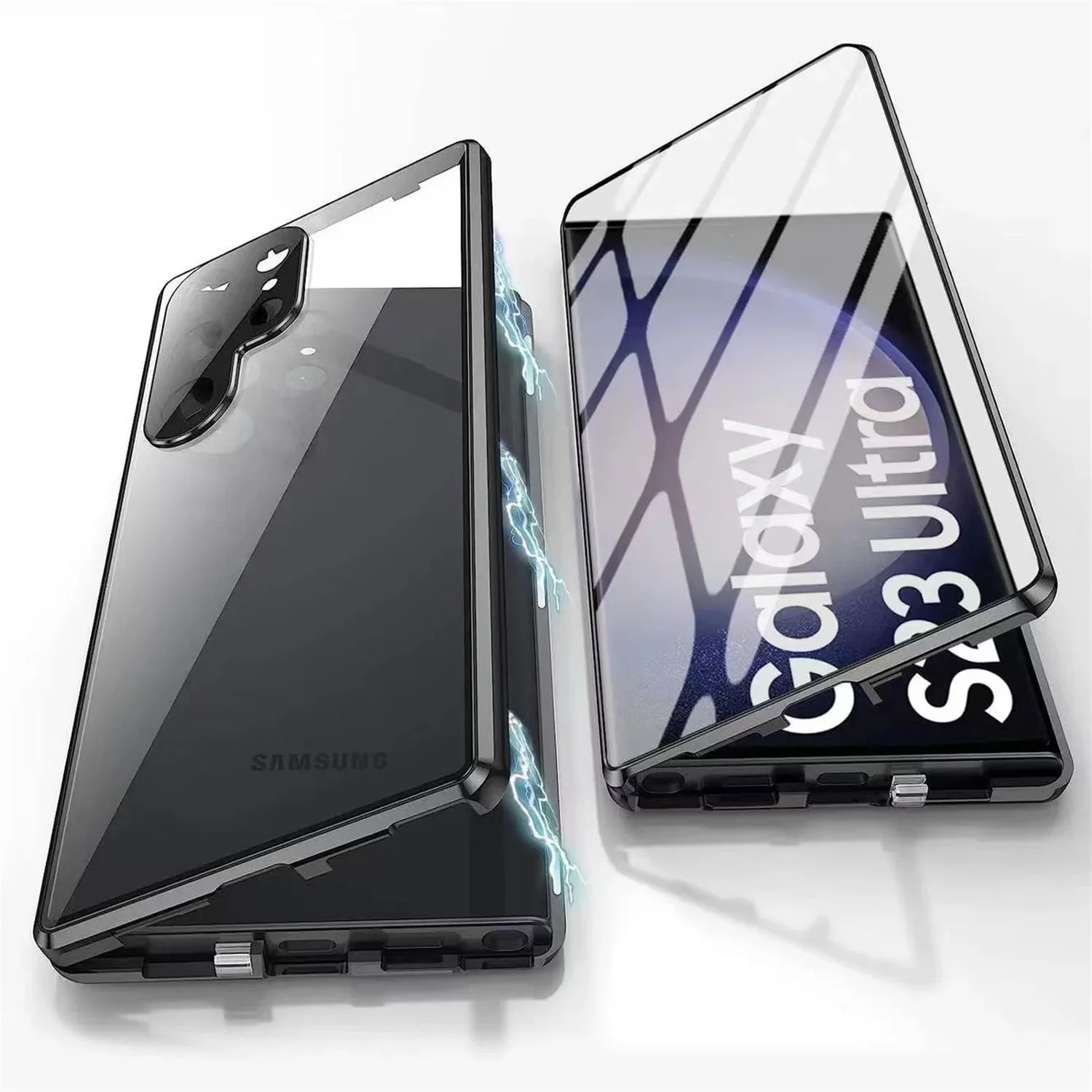 Luxury Metal Alloy Magnetic 360° Full Surround Screen HD Glass Protection Case