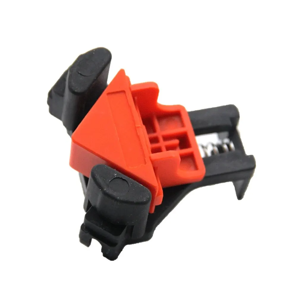 4pcs Portable Right Angle Woodworking Clamp Spring Clamping Woodworking 90 Degree Locator Electric Tool Accessory Set