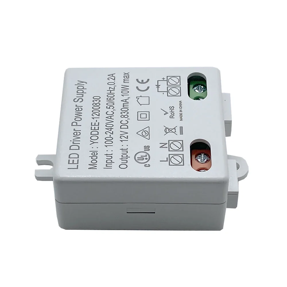 하이 퀄리티 조명 변압기 LED 전원 드라이버, 가정용 조명 전원 어댑터, DC 12V, 10W, 12V, 830mA, AC 100-240V
