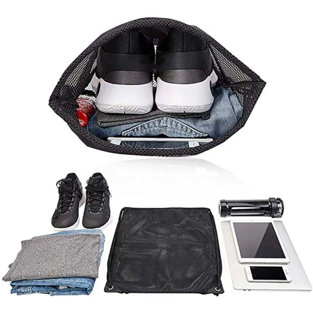 

Basketball Storage Bag Shoulder Net Backpack Shoulder Bag Drawstring Mesh Bags Shopping Bag Gym Sports Backpack