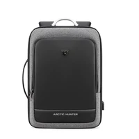 ARCTIC HUNTER 40L Large Capacity Mens Expandable Backpacks USB Charging Male 17 inch Customizable Waterproof Business Travel Bag 1