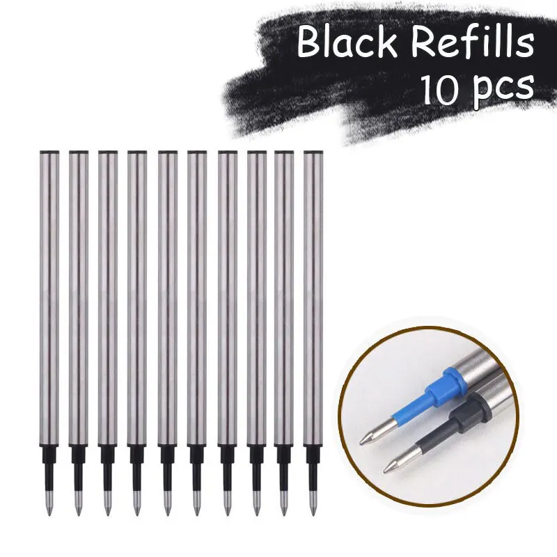 Premium Stainless Steel Ballpoint Pen with Replaceable Refill for Office and School Use