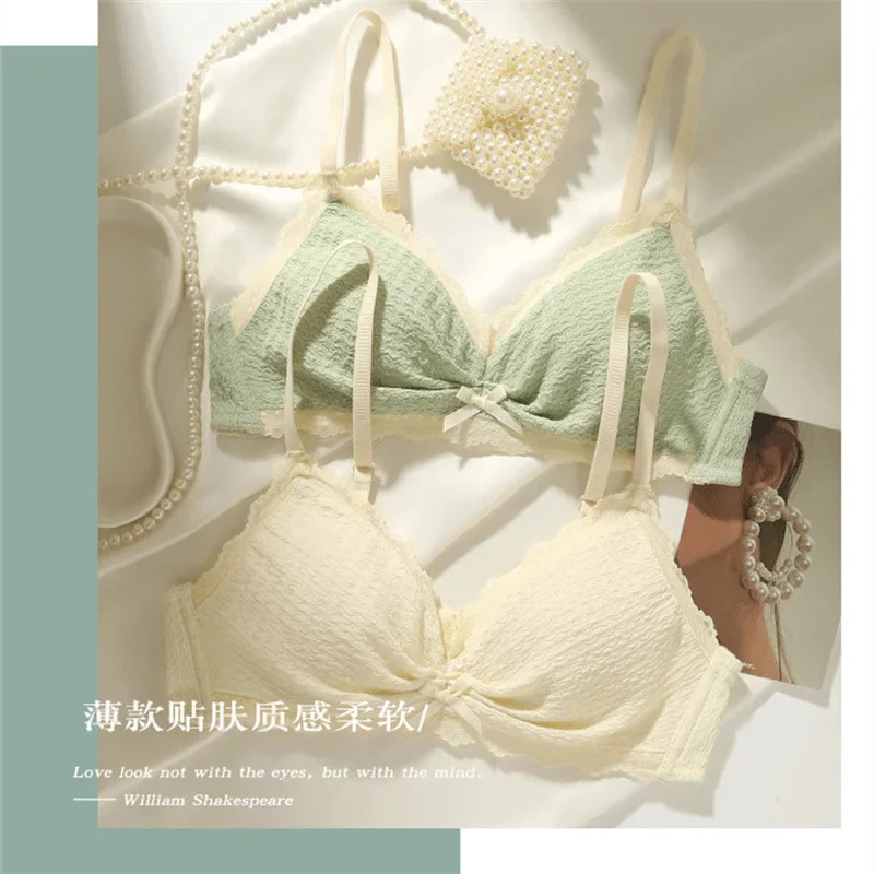 

Comfortable Underwire Underwear Women's Small Boobs Push-up Bra Retraction Ultra Thin Sexy Adjustable Bra