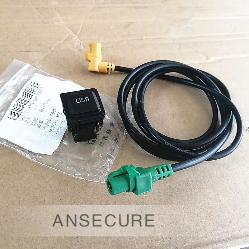 

Автомобильный USB Гнездо аудио адаптер USB переключатель для Volkswagen VW Golf Jetta MK5 MK6 RCD510 RCD315 5KD035726A