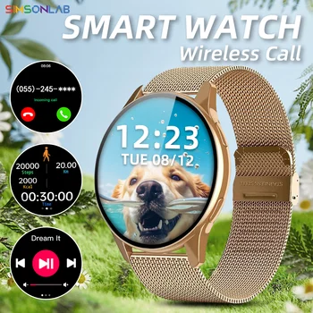 2025 NUOVO Orologio Intelligente Caldo Per Le Donne Degli Uomini Chiamata Senza Fili AI Assistente Vocale Notifica Avviso Orologio Multifunzionale Regali di Festa