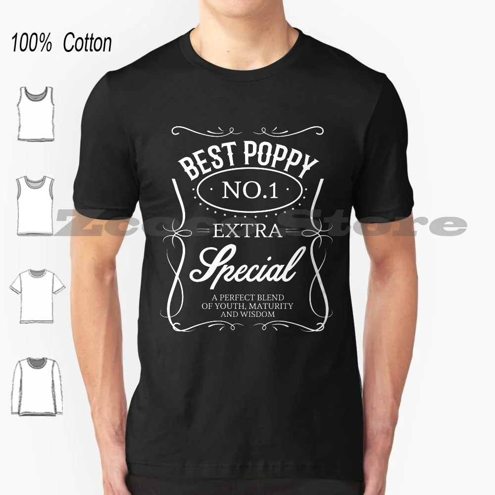 Best Poppy 100% Cotone Uomo E Donna Soft Fashion T-Shirt Best Poppy Best Poppy Ever Poppy Best Poppy Ever Poppy The Man