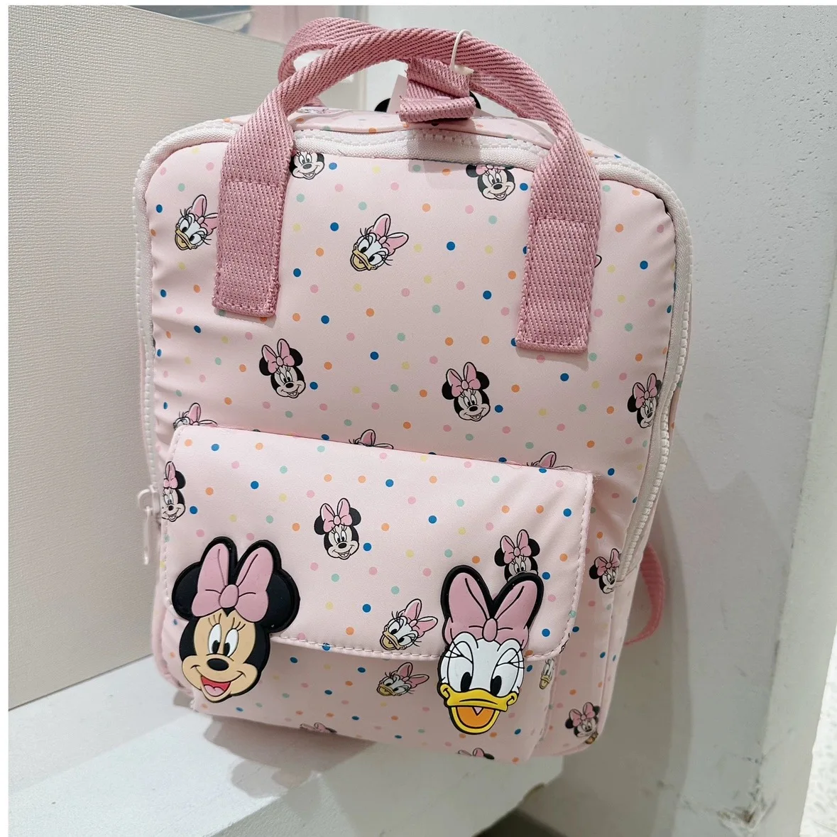 Disney cartoon  Minnie Mouse New Kids Backpack Mini Schoolbag Girls and Boys Cute Shoulder Bag 6
