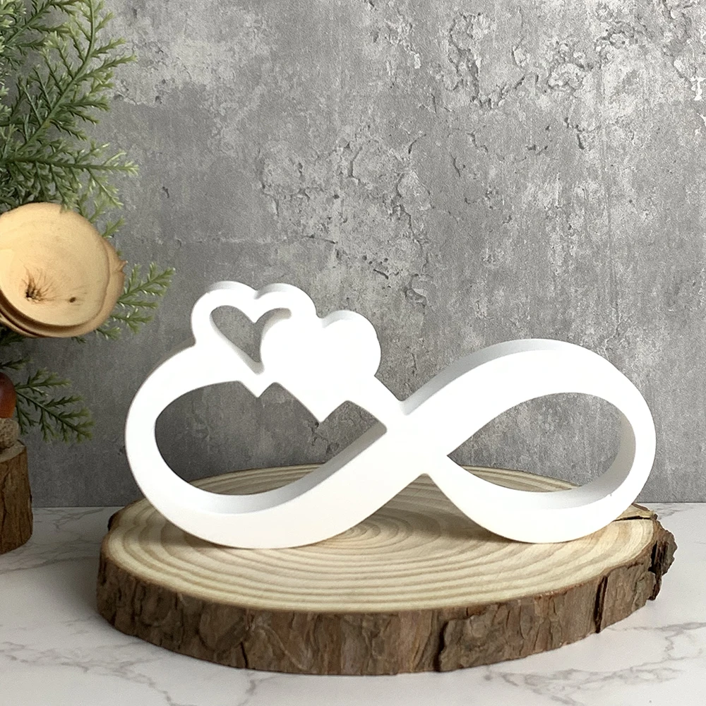 

Hollow Love Plaster Decoration Mold DIY Handmade Ribbon Heart Shape Candle Gypsum Silicone Mold Valentine's Day Gift Home Decor